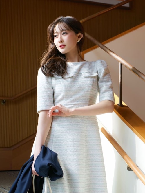 Charlotte Tweed Dress（ワンピース）｜Her lip to（ハーリップトゥー