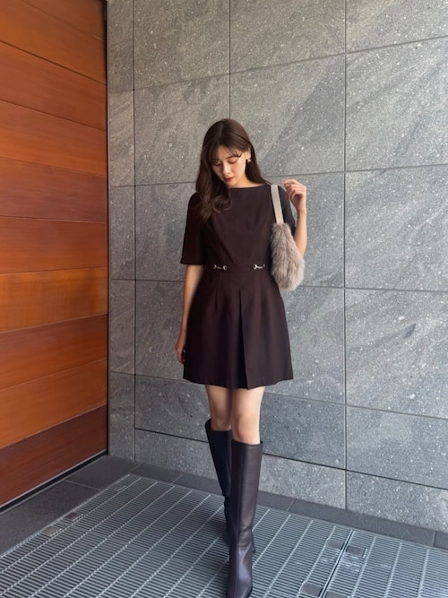 Bit Luxe Mini Dress（ワンピース）｜Her lip to（ハーリップトゥー