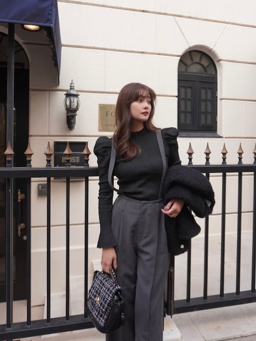 スカート Front Overlap Pants Her Lip To Front-Vent Suspender Pants（スラックス）｜Her lip to（ハーリップ