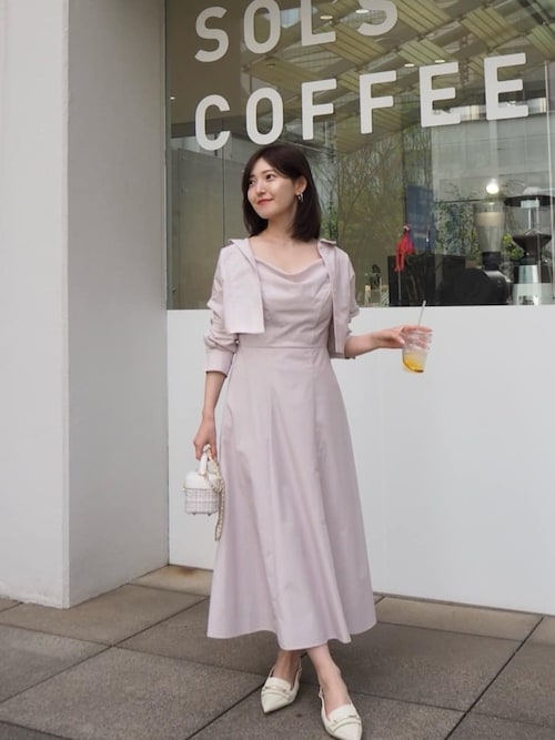 Draped Shirt Dress Set（ワンピース）｜Her lip to（ハーリップトゥー