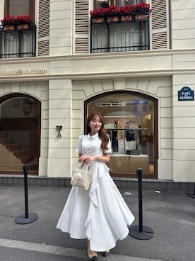 Her lip to（ハーリップトゥー）の「French Sleeve Polo Mini Dress