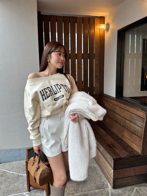 HLT Logo Two-Way Sweatshirt(スウェット)|Her lip to(ハーリップ HLT Logo Two-Way Sweatshirt(スウェット)|Her lip to(ハーリップ