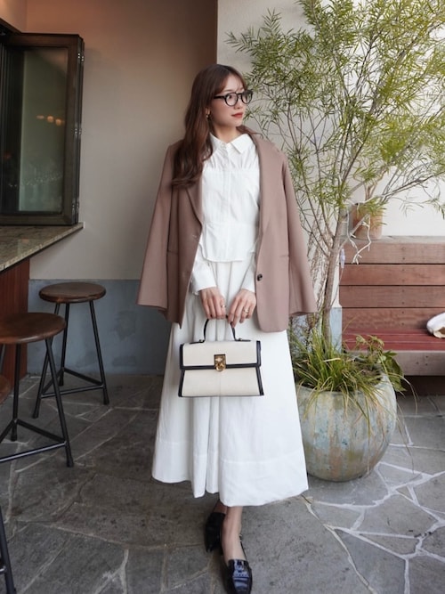セール】Peplum Poplin Shirt Dress（ワンピース）｜Her lip to（ハー