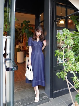 「Her lip to（ハーリップトゥー）のアイテム（ワンピース）」を使った、Her lip toさん（レディース・164cm）の春コーディネート