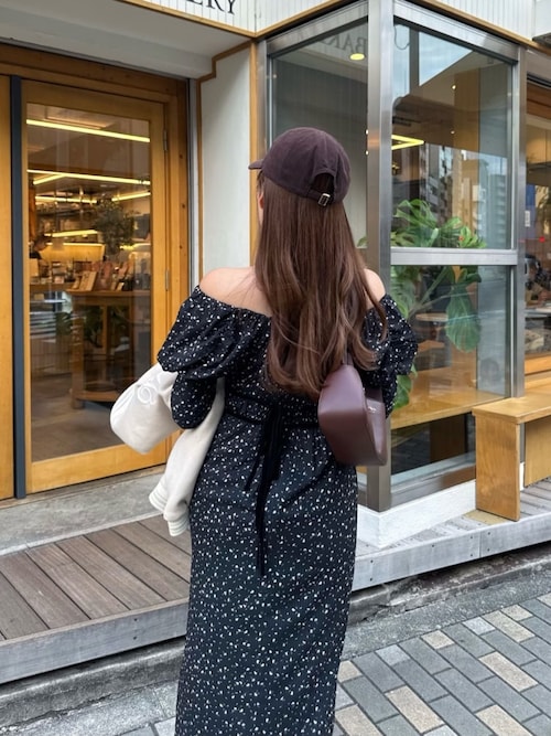 Capucine Bloom Sleeve Chiffon Dress（ワンピース）｜Her lip to