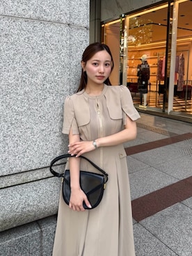 「Her lip to（ハーリップトゥー）のアイテム（ワンピース）」を使った、Her lip toさん（レディース・157cm）の春コーディネート