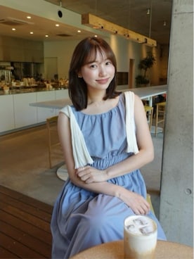 「Her lip to（ハーリップトゥー）のRandom Ribbed Knit Cardigan（カーディガン/ボレロ、ホワイト系）」を使った、Her lip toさん（レディース・165cm）の春コーディネート