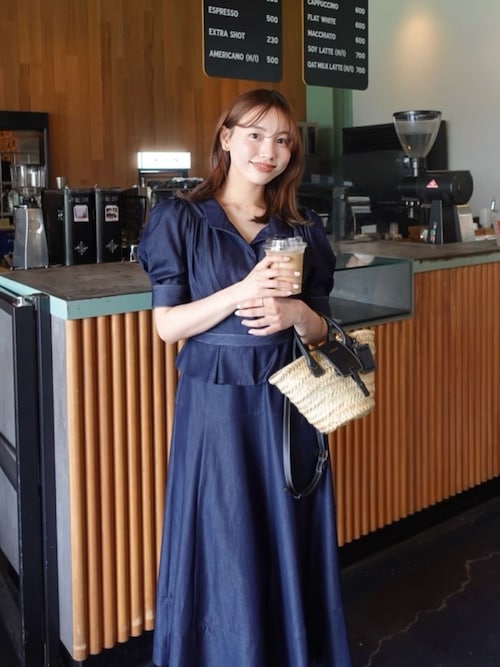 セール】Menton Denim Shirt Dress（ワンピース）｜Her lip to（ハー