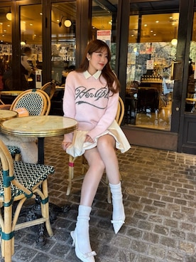 Her lip to（ハーリップトゥー）の「Heart Fair Isle Knit Pullover