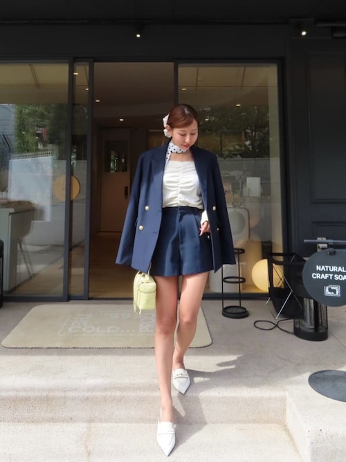 Trois Gold Button Blazer（テーラードジャケット）｜Her lip to（ハー