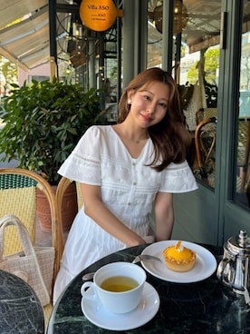 「Her lip to（ハーリップトゥー）のアイテム（ワンピース）」を使った、Her lip toさん（レディース・158cm）の春コーディネート