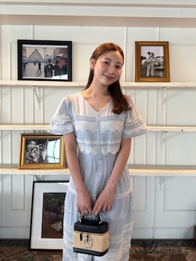 「Her lip to（ハーリップトゥー）のアイテム（ワンピース）」を使った、Her lip toさん（レディース・157cm）の春コーディネート