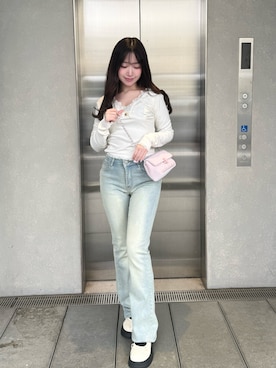 「Mejoul（メジュール）のアイテム」を使った、renaさん（レディース・151cm）の冬コーディネート
