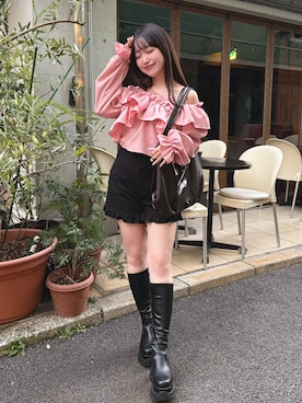 「Mejoul（メジュール）のアイテム」を使った、renaさん（レディース・151cm）の冬コーディネート