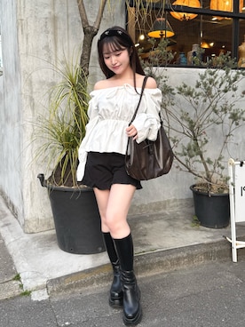 「Mejoul（メジュール）のアイテム」を使った、renaさん（レディース・151cm）の冬コーディネート