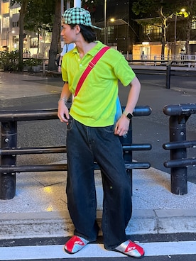 「SUBU（スブ）のアイテム」を使った、しゅーとさん（メンズ・170cm）の秋コーディネート