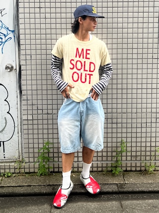「common gull products.(コモンガルプロダクツ)の巡る言葉とTシャツ(Tシャツ/カットソー)」を使った、しゅーとさん(メンズ・170cm)の秋コーディネート