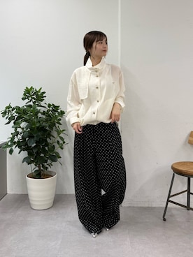 「mystic（ミスティック）のアイテム」を使った、mioさん（レディース・158cm）の春コーディネート