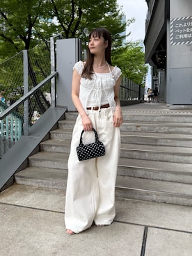 「mystic（ミスティック）のアイテム（サンダル）」を使った、mioさん（レディース・158cm）の春コーディネート