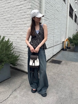 「mystic（ミスティック）のアイテム」を使った、mioさん（レディース・158cm）の春コーディネート