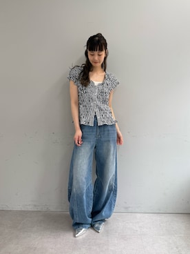 「mystic（ミスティック）のアイテム」を使った、mioさん（レディース・158cm）の春コーディネート