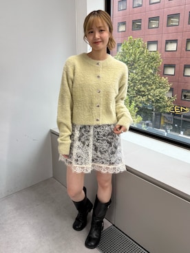 「アイテム（タンクトップ）」を使った、mioさん（レディース・158cm）の冬コーディネート