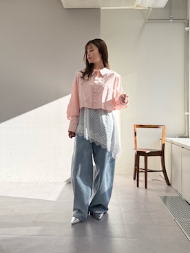 「mystic（ミスティック）のアイテム」を使った、mioさん（レディース・158cm）の春コーディネート