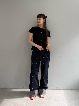 「mystic（ミスティック）のアイテム（サンダル）」を使った、mioさん（レディース・158cm）の春コーディネート