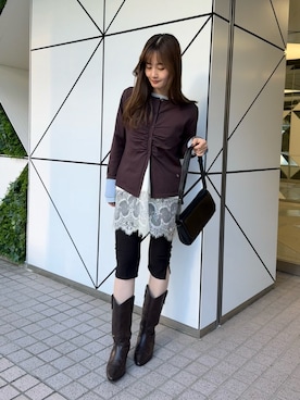 mioさん（レディース・158cm）の冬コーディネート