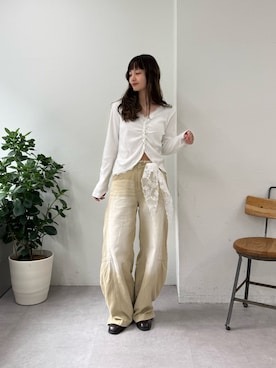 「mystic（ミスティック）のアイテム」を使った、mioさん（レディース・158cm）の春コーディネート