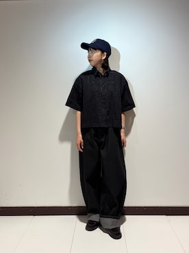 「SMELLY（スメリー）のアイテム（キャップ）」を使った、otowaさん（レディース・153cm）の春コーディネート