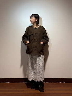 「レーススカート」｜otowaさん（レディース・153cm）の秋コーディネート