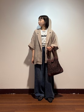 「アイテム（ジャケット/アウター）」を使った、otowaさん（レディース・153cm）の秋コーディネート