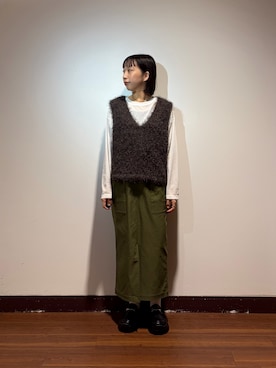「RODE SKO（ロデスコ）のアイテム（ローファー）」を使った、otowaさん（レディース・153cm）の秋コーディネート