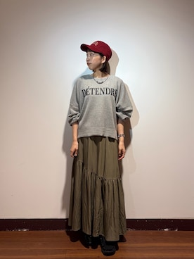 「ロゴニット」｜otowaさん（レディース・153cm）の夏コーディネート