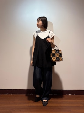 「RODE SKO（ロデスコ）のアイテム」を使った、otowaさん（レディース・153cm）の夏コーディネート