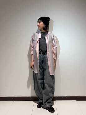 「SMELLY（スメリー）のアイテム（帽子）」を使った、otowaさん（レディース・153cm）の春コーディネート