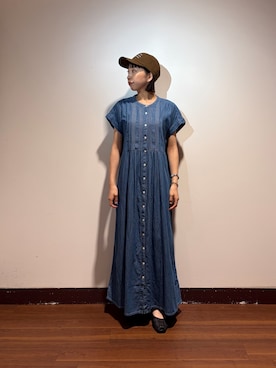 「URBAN RESEARCH Sonny Label（アーバンリサーチサニーレーベル）のアイテム（ワンピース）」を使った、otowaさん（レディース・153cm）の夏コーディネート