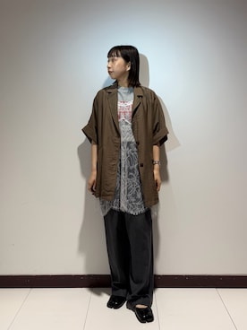 「レイヤードコーデ」｜otowaさん（レディース・153cm）の夏コーディネート