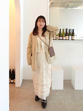 「ORiental TRaffic（オリエンタルトラフィック）のアイテム」を使った、ynaunaqさん（レディース・155cm）の春コーディネート