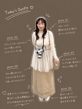 ynaunaqさん（レディース・155cm）の春コーディネート