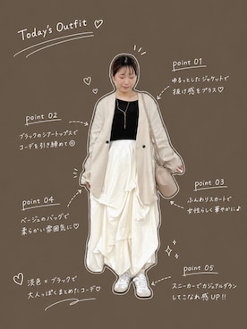 ynaunaqさん(レディース・155cm)の春コーディネート