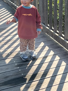 「アイテム（スウェット）」を使った、t_____aさん（キッズ・80cm）の冬コーディネート