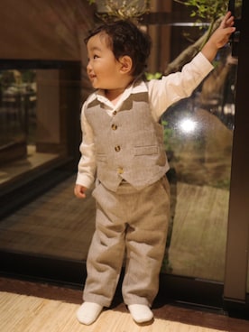 「アイテム（フォーマルスーツ/小物）」を使った、t_____aさん（キッズ・80cm）の冬コーディネート