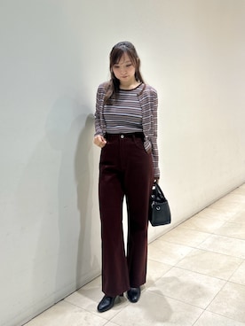 「アイテム（アンサンブル）」を使った、MIKUさん（レディース・161cm）の秋コーディネート