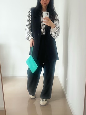 「for/c（フォーシー）のアイテム（Tシャツ/カットソー、ホワイト系）」を使った、Mayさん（レディース・162cm）の夏コーディネート