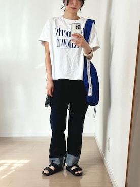 「BAYFLOW（ベイフロー）のアイテム」を使った、Mayさん（レディース・162cm）の夏コーディネート