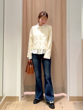 「フレアデニム」｜mek_nbbさん（レディース・152cm）の秋コーディネート