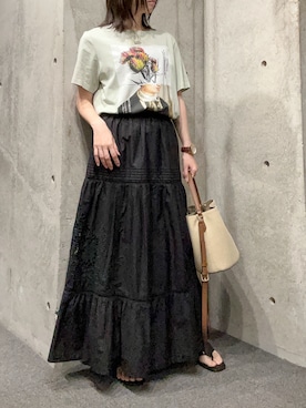 「FURLA（フルラ）のアイテム」を使った、Pqranさん（レディース・158cm）の夏コーディネート