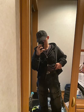 「ADRER（アドラー）のアイテム（キャップ）」を使った、sakuraiii0623さん（メンズ・180cm）の秋コーディネート